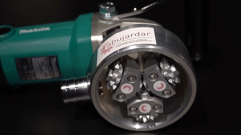 Abujardadora ABU 300MK D.90mm, 3 rodillos